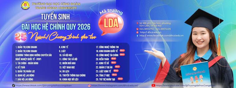 THÔNG BÁO TUYỂN SINH ĐẠI HỌC HỆ CHÍNH QUY NĂM 2026